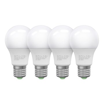 PACK 4x LED Bulb ECOLINE A60 E27/10W/230V 4,000K - Brilagi