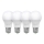 PACK 4x LED Bulb ECOLINE A60 E27/10W/230V 4,000K - Brilagi