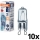 Pack of 10 HALOPIN oven bulbs G9/40W/230V 2700K - Osram