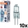 Pack of 10 HALOSTAR oven bulbs G4/20W/12V 2700K - Osram