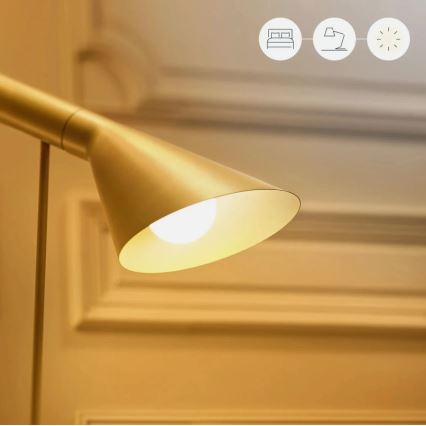 Set of 2 Dimmable A60 LED Bulbs, E27, 9W, 230V, 2700K Warm White, Wi‑Fi + Remote Control - WiZ