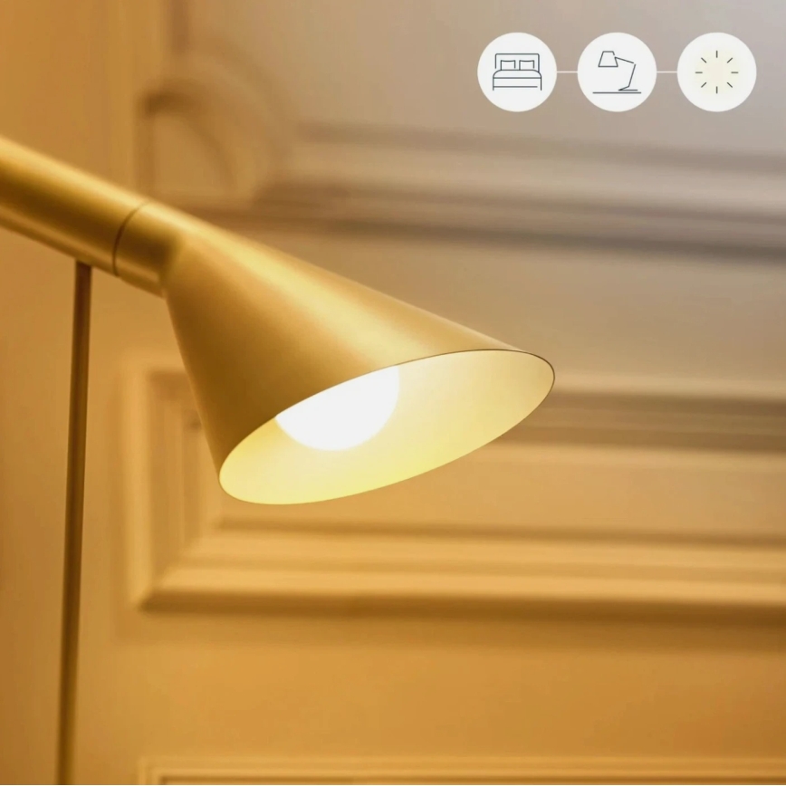 Set of 2 Dimmable A60 LED Bulbs, E27, 9W, 230V, 2700K Warm White, Wi‑Fi + Remote Control - WiZ