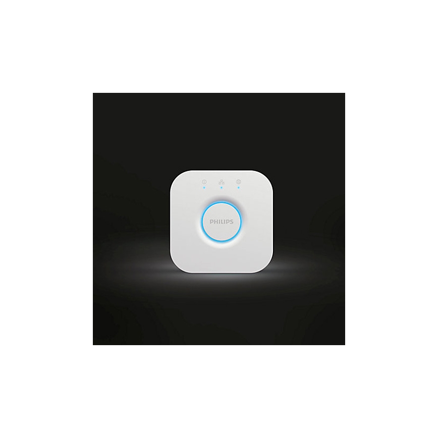 Set of 2 Philips Hue White Ambiance GU10 dimmable LED bulbs, 4.2W/230V, 2200–6500K + Hue Bridge