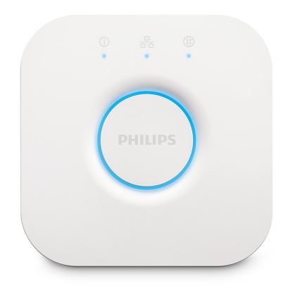 Set of 2 Philips Hue White Ambiance GU10 dimmable LED bulbs, 4.2W/230V, 2200–6500K + Hue Bridge