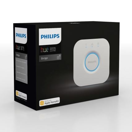 Set of 2 Philips Hue White Ambiance GU10 dimmable LED bulbs, 4.2W/230V, 2200–6500K + Hue Bridge