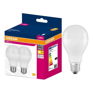 Pack of 2 VALUE CLASSIC LED Bulbs E27/19W/230V 2700K - Osram