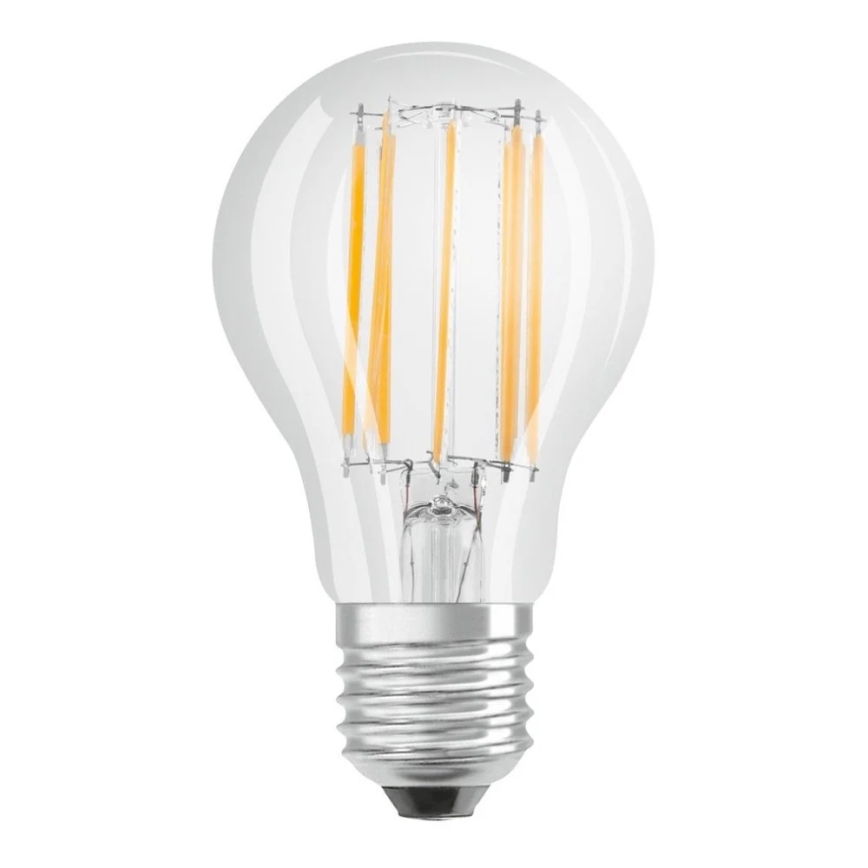 Pack of 3 energy-saving LED bulbs BASE CLASSIC FILAMENT A60, E27, 11W, 230V, 4000K - Osram