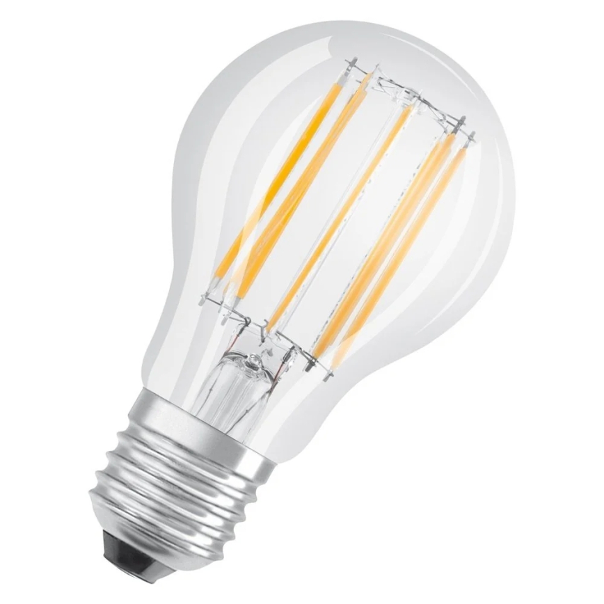 Pack of 3 energy-saving LED bulbs BASE CLASSIC FILAMENT A60, E27, 11W, 230V, 4000K - Osram