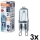 Pack of 3 HALOPIN G9 Oven Bulbs 40W 230V 2700K - Osram
