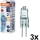 Pack of 3 HALOSTAR G4 Oven Lamps 10W/12V 2700K - Osram