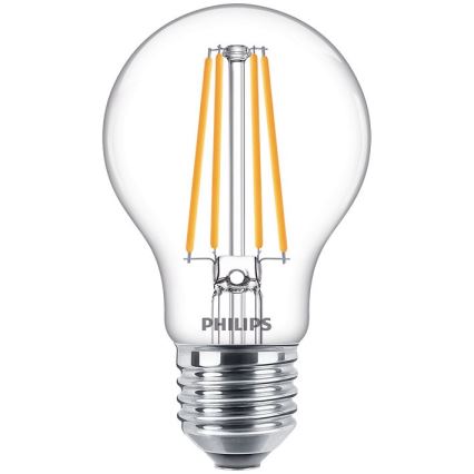 Pack of 3 Philips Vintage LED Bulbs E27/8.5W/230V 2700K
