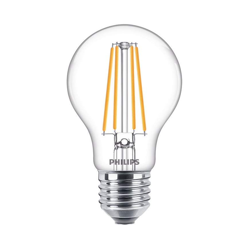 Pack of 3 Philips Vintage LED Bulbs E27/8.5W/230V 2700K