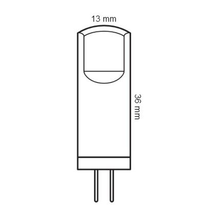 Pack of 5 G4 LED Pin Bulbs 1.8W/12V 2700K - Osram