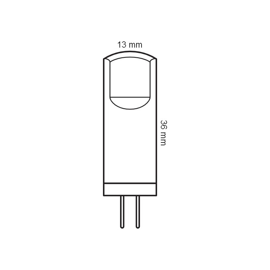 Pack of 5 G4 LED Pin Bulbs 1.8W/12V 2700K - Osram