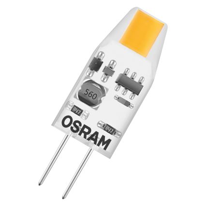 Pack of 5 LED G4 Micro Pin Bulbs, 1W, 12V, 2700K - Osram