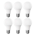 Pack of 6 A60 LED Bulbs E27/8.8W/230V 4000K