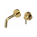 Paffoni - Basin mixer for concealed installation LIGHT, gold