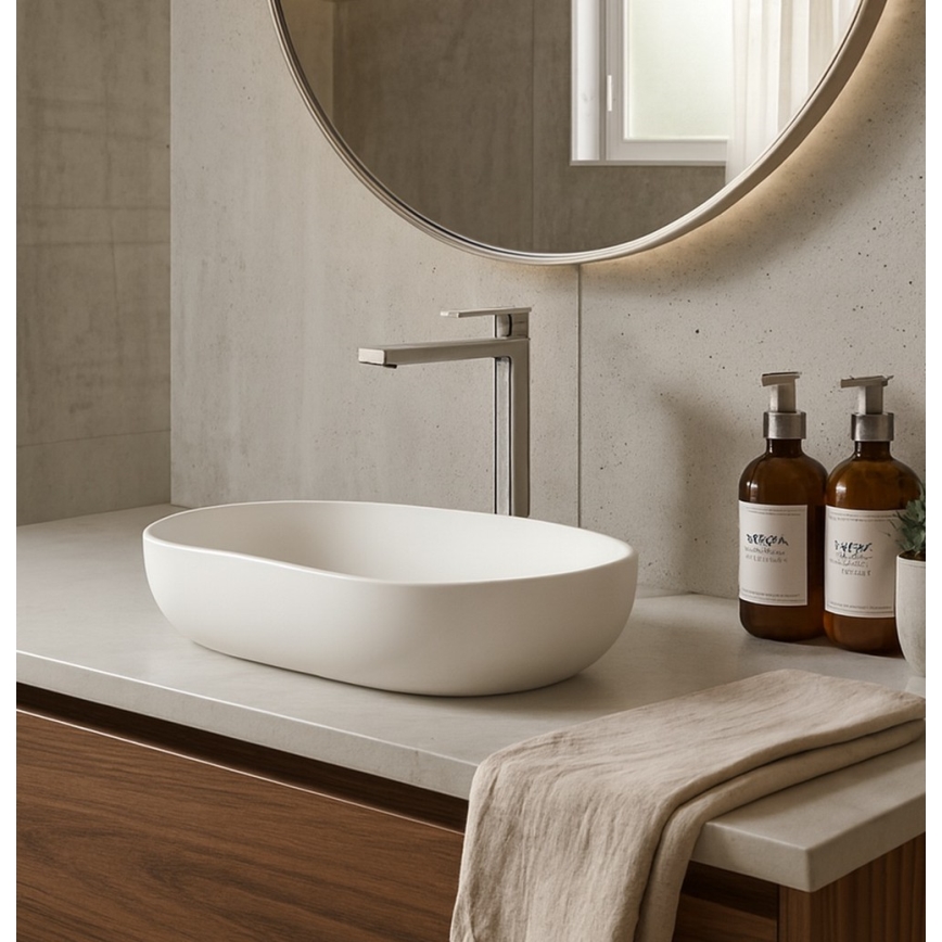 Paffoni - Basin mixer + waste TANGO stainless steel