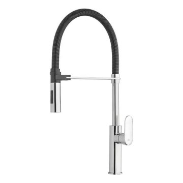 Paffoni - CANDY 52.5 cm Black Sink Faucet with Pull-Out Sprayer