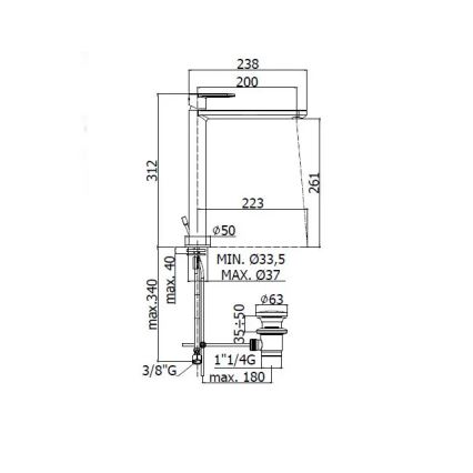 Paffoni - CANDY Basin Mixer, Polished Chrome