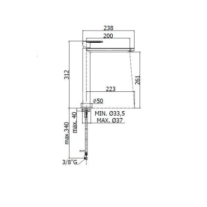 Paffoni - CANDY Washbasin Faucet, Polished Chrome