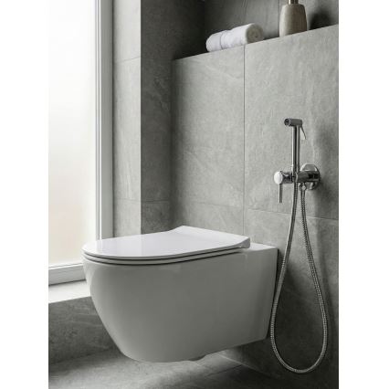 Paffoni - Wall-mounted set with handheld bidet spray for concealed installation KIT glossy chrome