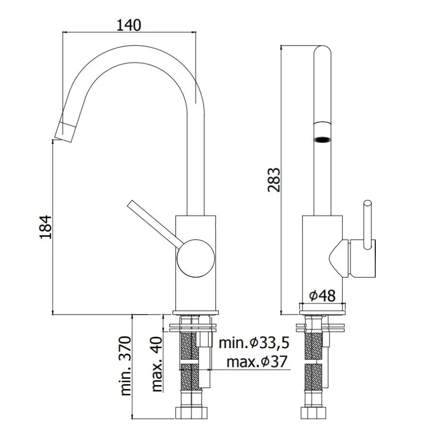 Paffoni - LIGHT Basin Mixer, Black