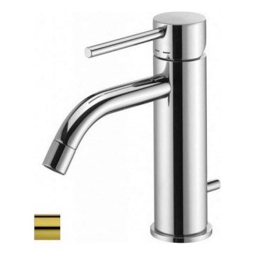 Paffoni - LIGHT Basin Mixer with Pop-up Waste, Gold