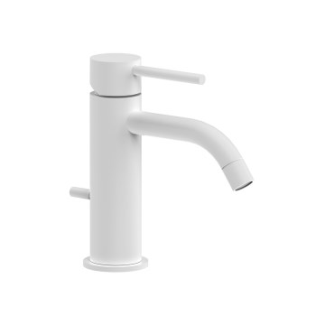 Paffoni - LIGHT Basin Mixer with Pop-Up Waste, White