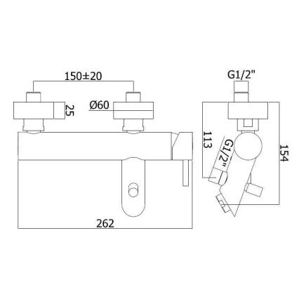 Paffoni - LIGHT Bathtub Mixer, Stainless Steel