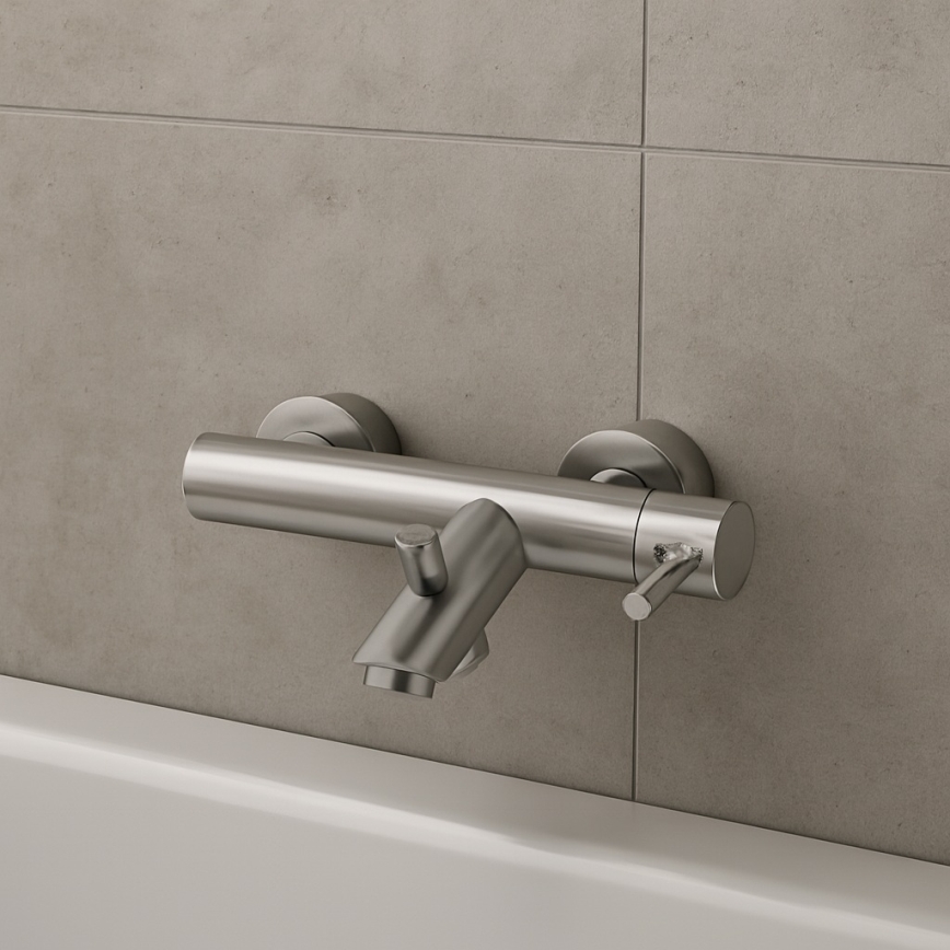 Paffoni - LIGHT Bathtub Mixer, Stainless Steel