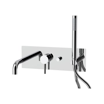 Paffoni - LIGHT Bathtub Set, Polished Chrome