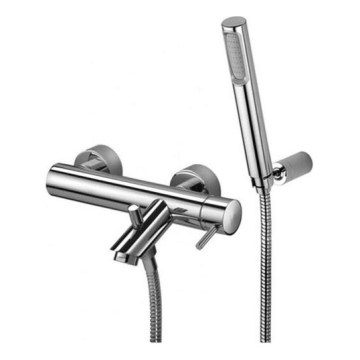 Paffoni - LIGHT bathtub set with mixer, polished chrome