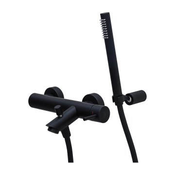 Paffoni - LIGHT Bathtub Set with Mixer Tap, Black