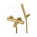 Paffoni - LIGHT Bathtub Set with Mixer Tap, Brushed Gold