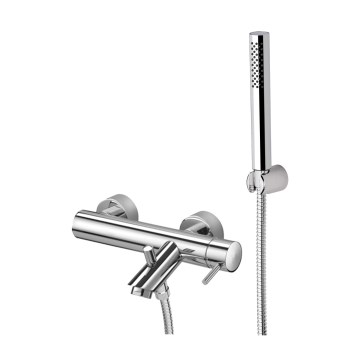 Paffoni - LIGHT Bathtub Set with Mixer Tap, Polished Chrome