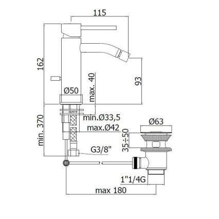 Paffoni - LIGHT Bidet Mixer, Polished Chrome