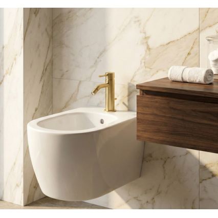 Paffoni - LIGHT Bidet Mixer + Waste, Brushed Gold