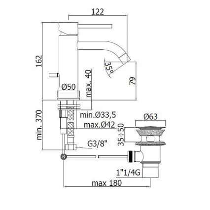 Paffoni - LIGHT Black Basin Mixer