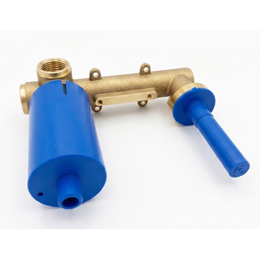 Paffoni - LIGHT Brushed Gold Basin Mixer for Concealed Installation