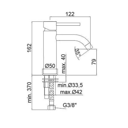 Paffoni - LIGHT Brushed Gold Basin Mixer