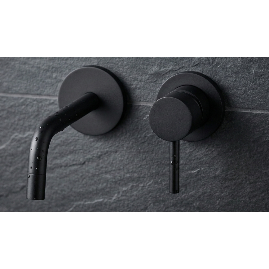 Paffoni - LIGHT Concealed Basin Mixer, Black