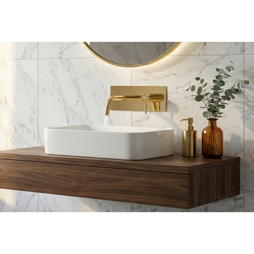 Paffoni - LIGHT Concealed Basin Mixer for Built-in Installation, Gold Finish