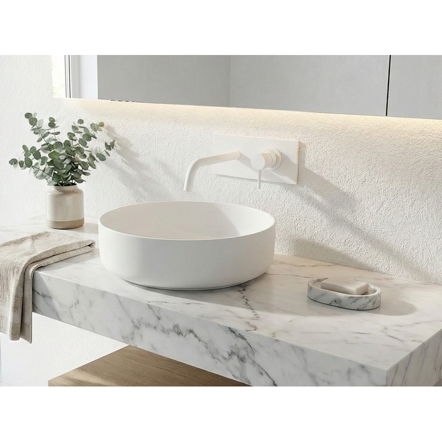 Paffoni - LIGHT Concealed Basin Mixer, Matte White