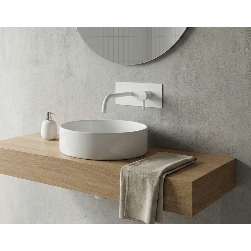 Paffoni - LIGHT Concealed Basin Mixer, Matte White
