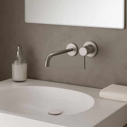 Paffoni - LIGHT concealed basin mixer, polished chrome