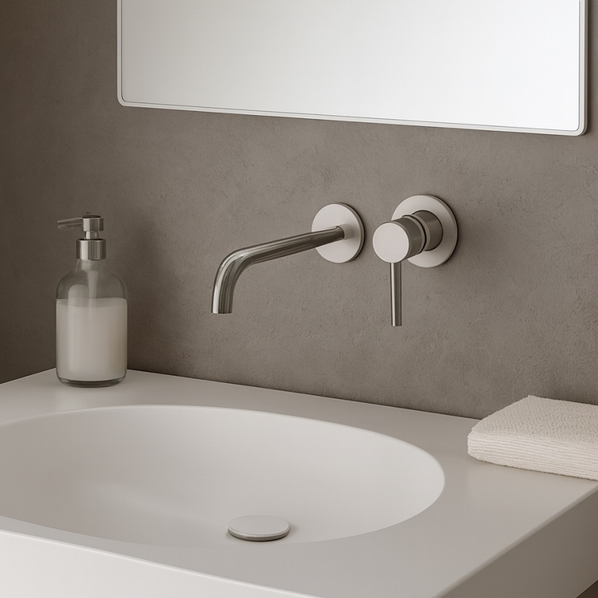 Paffoni - LIGHT concealed basin mixer, polished chrome