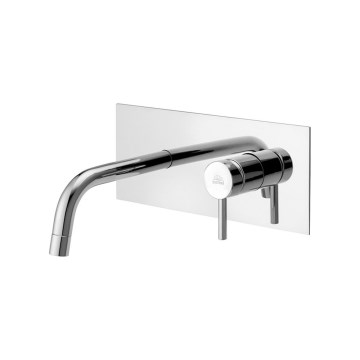 Paffoni - LIGHT Concealed Washbasin Mixer in Stainless Steel