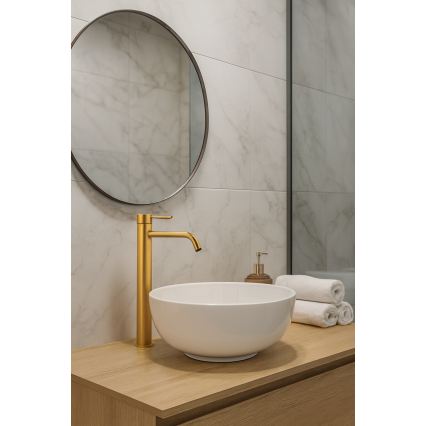 Paffoni - LIGHT EXCLUSIVE Brushed Gold Washbasin Mixer