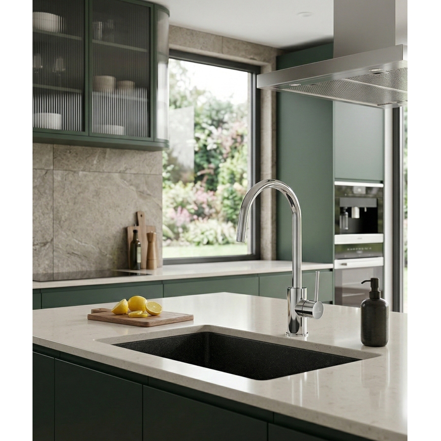 Paffoni - LIGHT Kitchen Faucet 36,3 cm, Polished Chrome